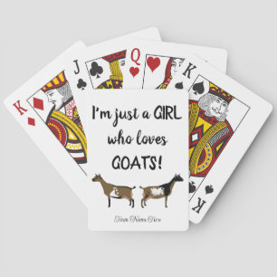 Baraja De Cartas Solo un chica que ama las cabras - Cabra enana nig