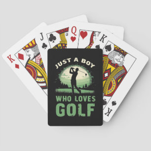 Baraja De Cartas Solo un chico al que le encanta el club de golf Go