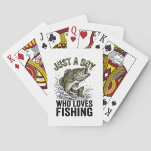 Baraja De Cartas Solo un chico que ama la pesca de lubina