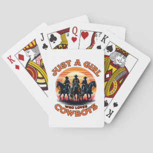 Baraja De Cartas Sólo una chica que ama a los vaqueros