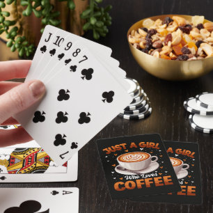 Baraja De Cartas Sólo una chica que ama el café