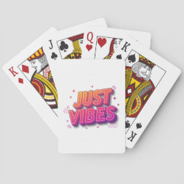 Baraja De Cartas Sólo vibraciones | Personalizado de diseño de text