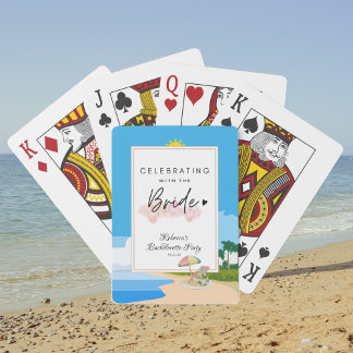 Baraja De Cartas Soltera en la Playa | Despedida de Soltera