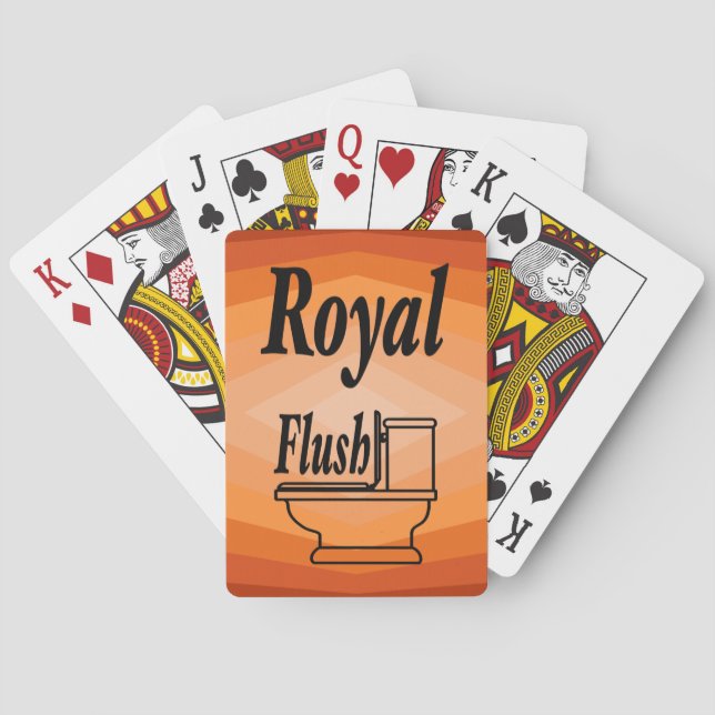 Baraja De Cartas Sombras De Arte De Resumen Geométrico Naranja (Reverso)