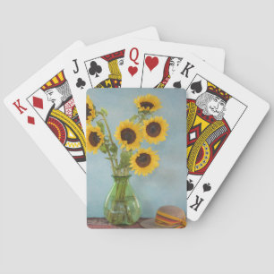 Baraja De Cartas Sombras en jarrón en la mesa