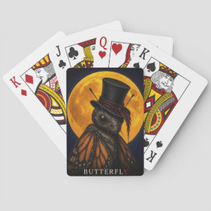 Baraja De Cartas Sombrero de copa alto gótico surrealista de maripo