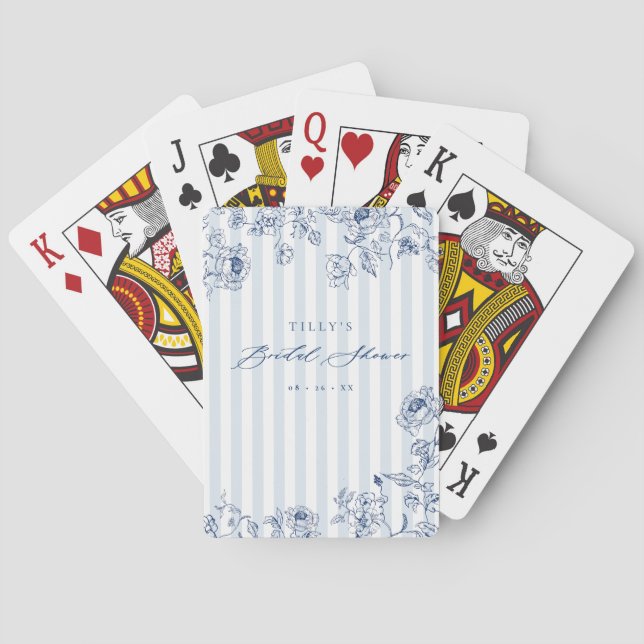Baraja De Cartas Something Blue Playing Cards Bridal Shower Game (Reverso)