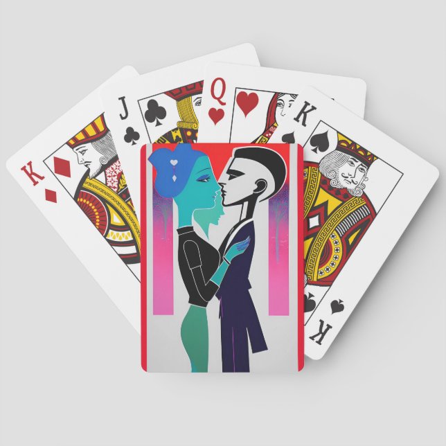 Baraja De Cartas Somos solo nosotros, arte de la onda de bebé (Reverso)