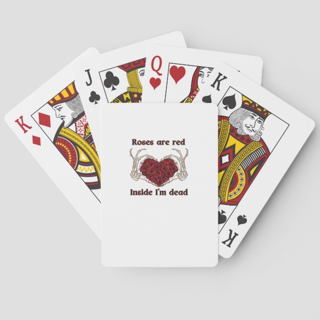 Baraja De Cartas Son rojas, estoy muerta, clásica (Reverso)