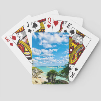 Baraja De Cartas Soñando con las tarjetas de juego de Tulum