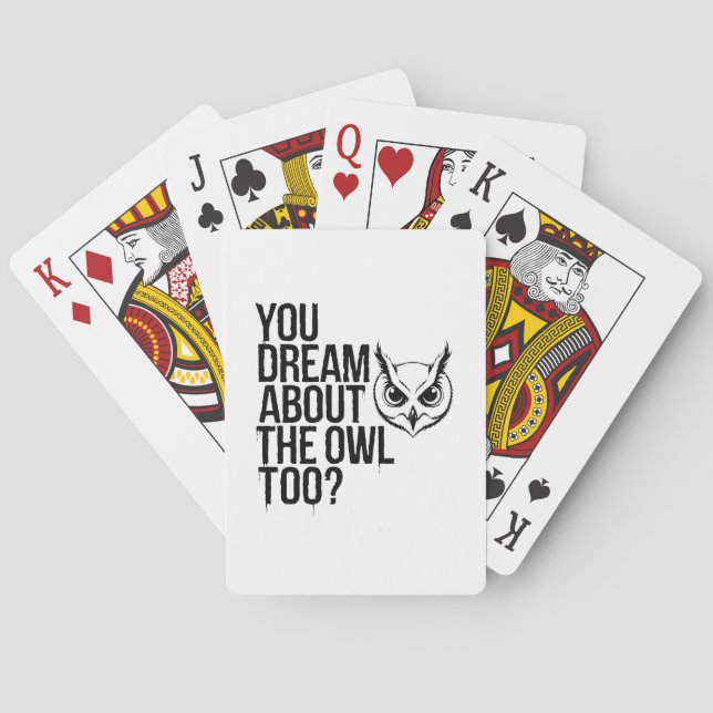 Baraja De Cartas ¿Soñas también con la lechuza? (Reverso)
