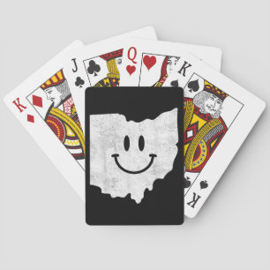 Baraja De Cartas Sonriendo en OH - Cara divertida Ohio feliz