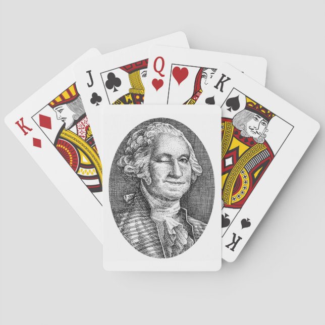 Baraja De Cartas Sonriente Winking George Washington Deck of Cards (Reverso)