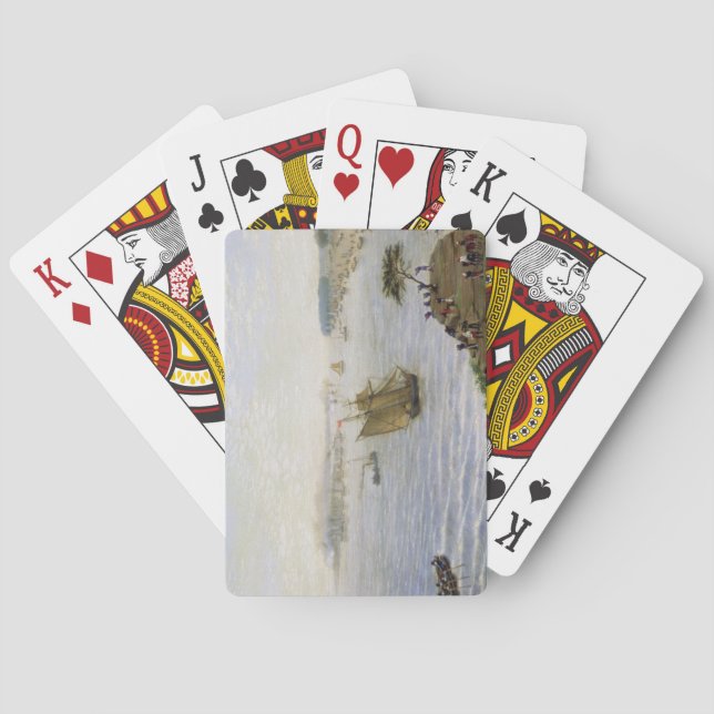 Baraja De Cartas Sorpresa en la línea de frente del ejército en (Reverso)