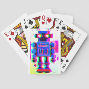 Baraja De Cartas Sospechoso Robot Número 4