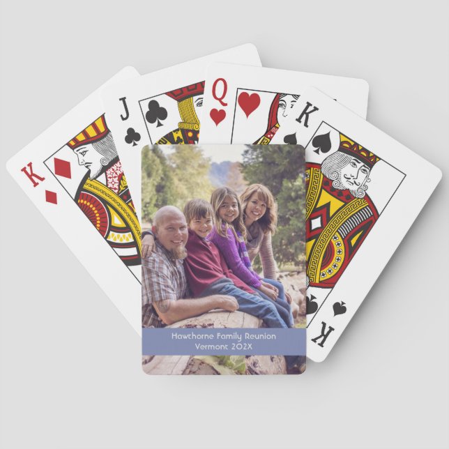 Baraja De Cartas Souvenir de la Reunión Familiar (Reverso)