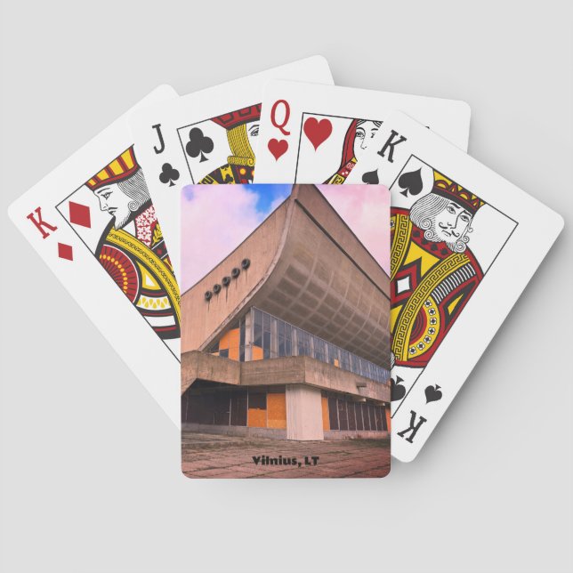 Baraja De Cartas Soviet Modernist Architecture - Vilnius, Lithuania (Reverso)