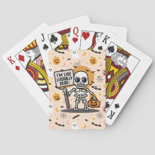 Baraja De Cartas Soy como un Halloween de diversión Spooktacular li