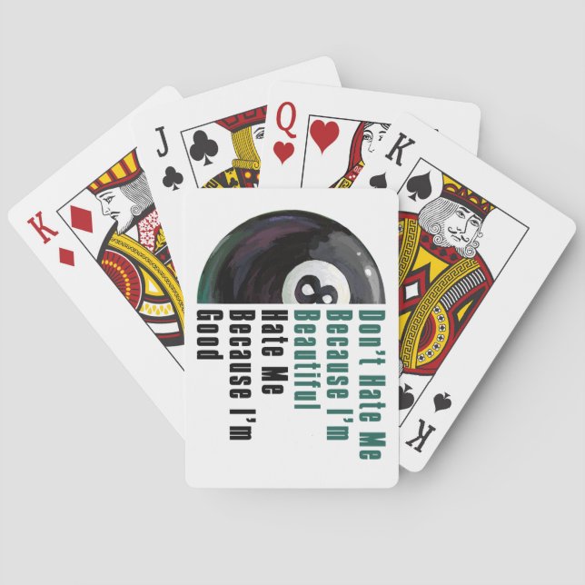 Baraja De Cartas Soy Hermosa, Soy Buena 8 Ball (Reverso)