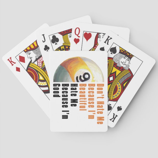 Baraja De Cartas Soy Hermosa, Soy Buena 9 Ball (Reverso)