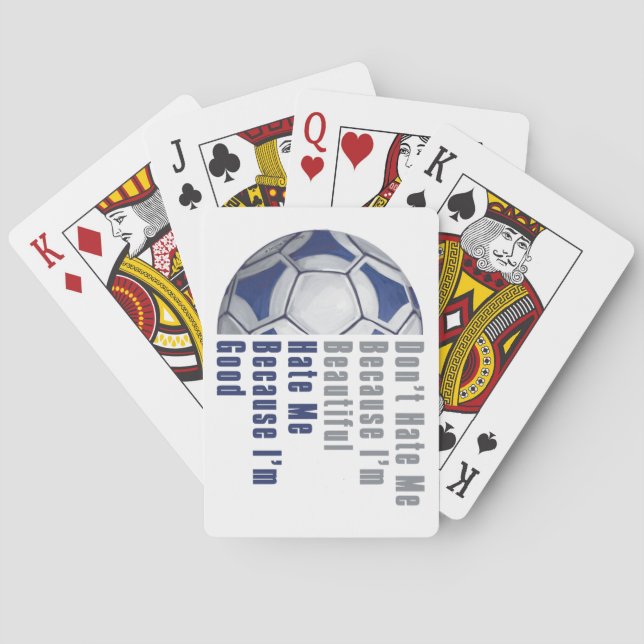 Baraja De Cartas Soy Hermosa, Soy Buena Futbal (Reverso)