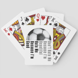 Baraja De Cartas Soy Hermosa, Soy Buena Pelota De Fútbol