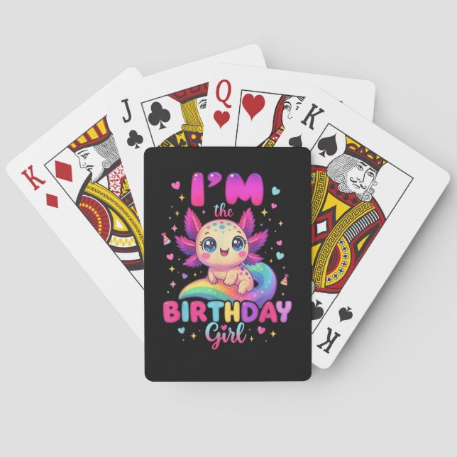 Baraja De Cartas Soy la ajolote de cumpleaños (Reverso)