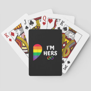 Baraja De Cartas Soy la suya, mi pareja para el orgullo de la parej