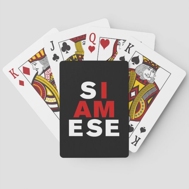 BARAJA DE CARTAS SOY SIAMÉS (Reverso)