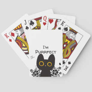 Baraja De Cartas Soy un gato negro lindo perfecto