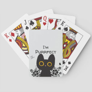 Baraja De Cartas Soy un gato negro lindo perfecto