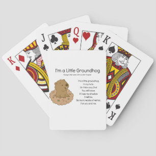 Baraja De Cartas Soy un pequeño Groundhog