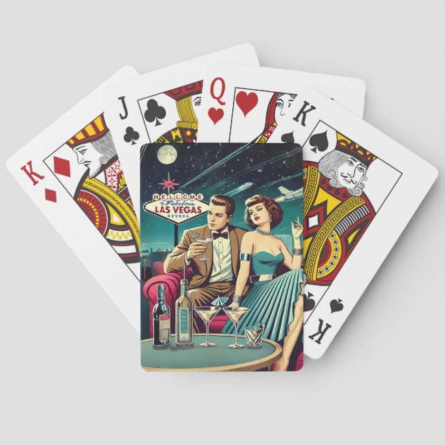 Baraja De Cartas Space Age Las Vegas Martini Party (Reverso)