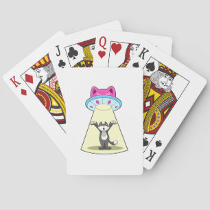 Baraja De Cartas Spaceship Cat