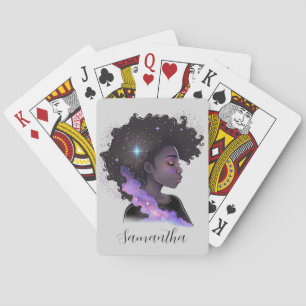 Baraja De Cartas Sparkling Afro Woman
