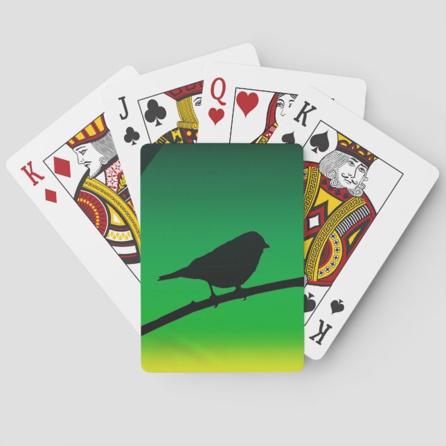 Baraja De Cartas Sparrow Silhouette On Limonene (Reverso)