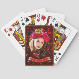 Baraja De Cartas Spelkort — Woman in red
