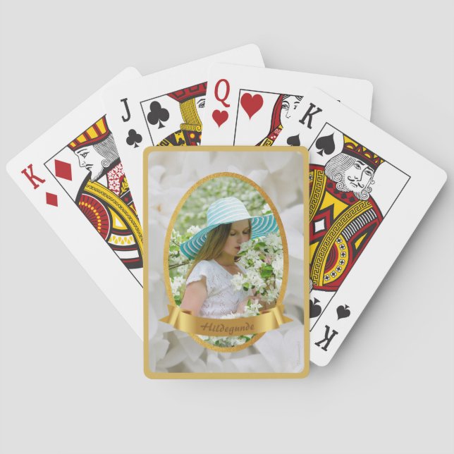 Baraja De Cartas Spelkort — Woman in white (Reverso)