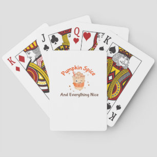 Baraja De Cartas Spice De Calabaza Y Todo Lo Bonito Espuma Cuta