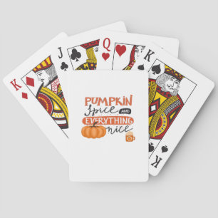 Baraja De Cartas Spice De Calabaza Y Todo Lo Bueno Cae La Bomba De 