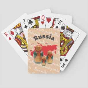 Baraja De Cartas Spielkarten Babuschka Matrjoschka Matryoshka