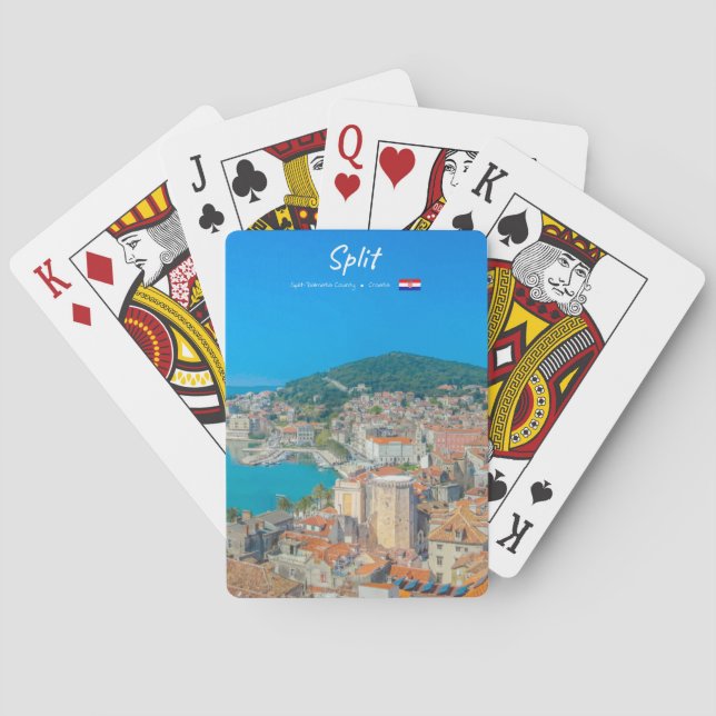 Baraja De Cartas Split, Croacia - Ciudad Costera (Reverso)