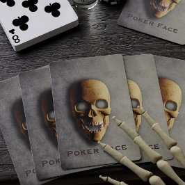 Baraja De Cartas Spookon Skeleton Skull Nombre personalizado Hallow