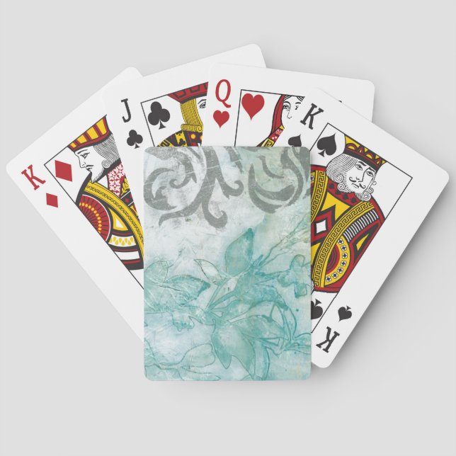 Baraja De Cartas Spray de flores II (Reverso)