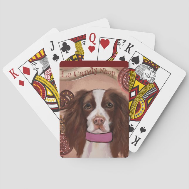 Baraja De Cartas Springer Spaniel Inglés    (Reverso)