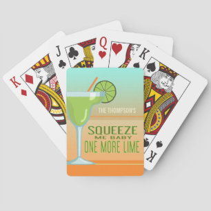 Baraja De Cartas Squeeze Me Baby Una Lime Más   Margarita Personali