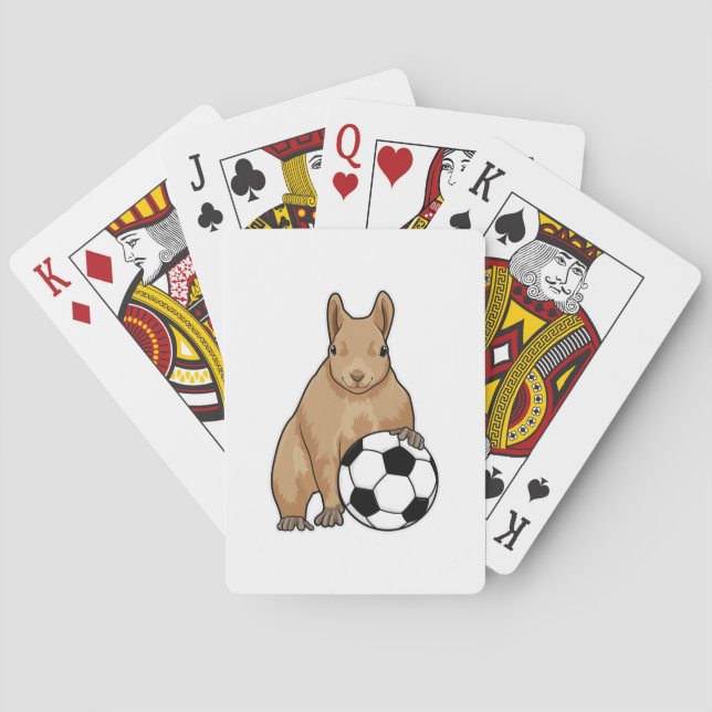 Baraja De Cartas Squirrel at Soccer Sports (Reverso)