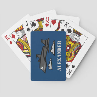 Baraja De Cartas SR71 Blackbird Recon Plane Volando En Nubes