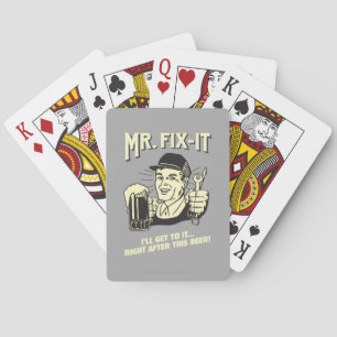 Baraja De Cartas Sr. Fixit: Después de esta cerveza