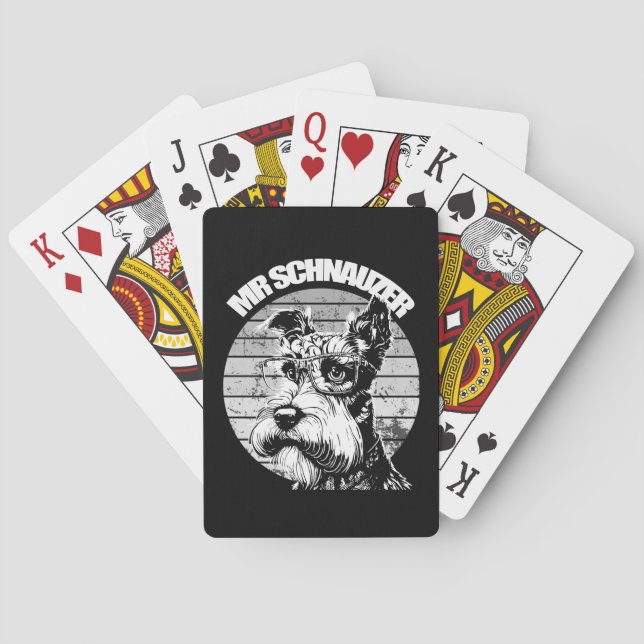 Baraja De Cartas Sr Schnauzer (Reverso)